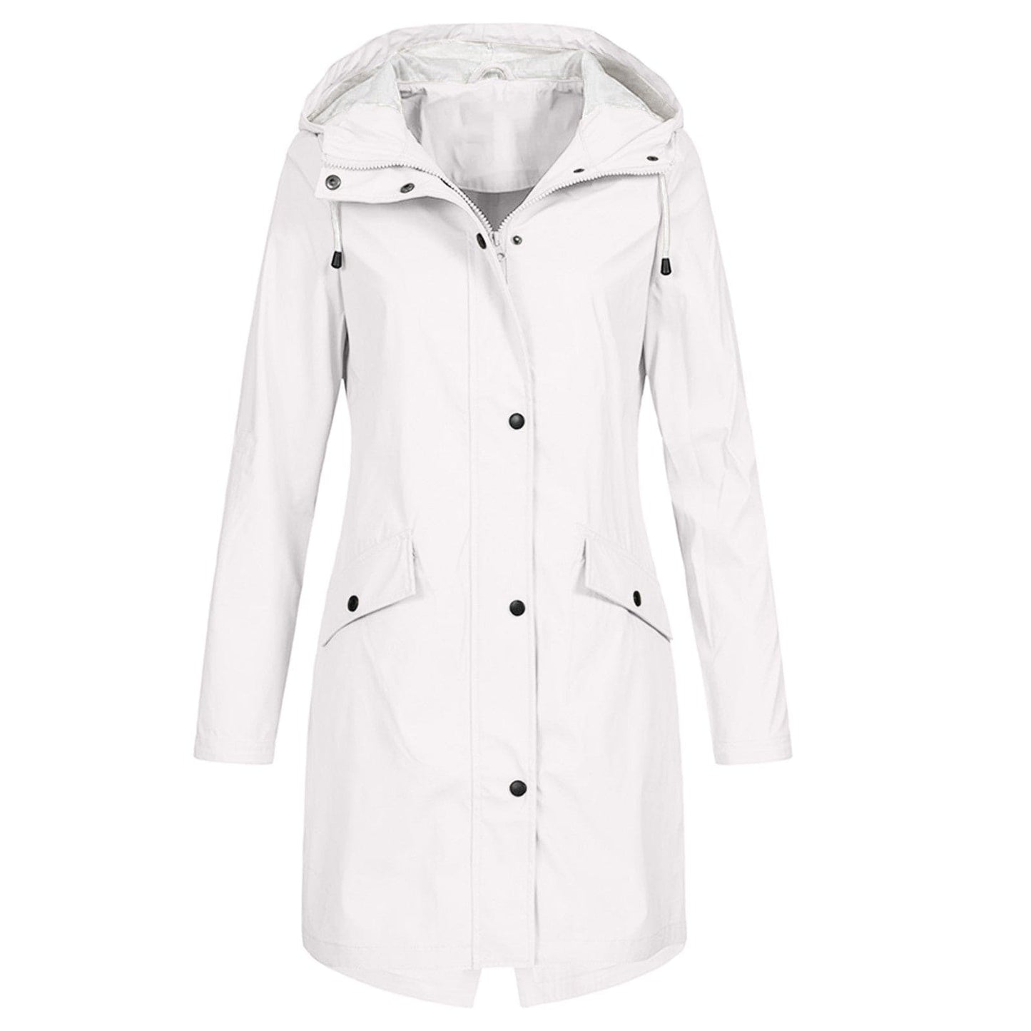 Chaqueta impermeable y cortavientos de mujer con capucha ajustable – KATHARINA