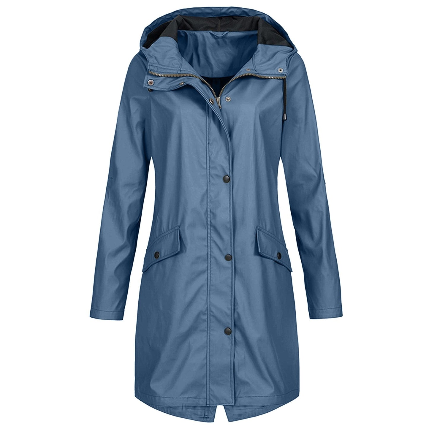 Chaqueta impermeable y cortavientos de mujer con capucha ajustable – KATHARINA