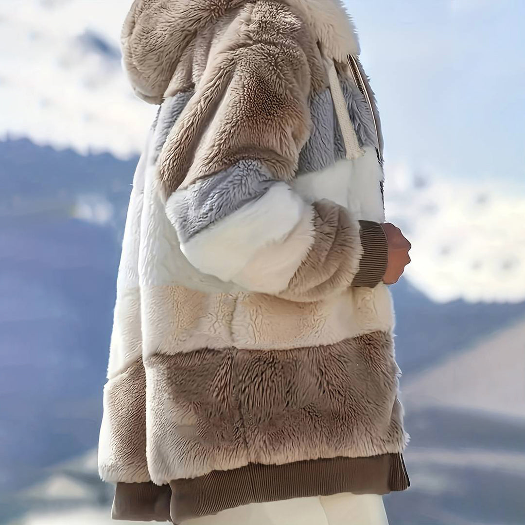 HARRIET - Chaqueta de forro polar con capucha para mujeres