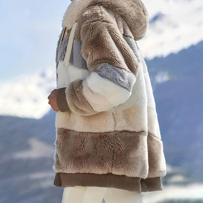 HARRIET - Chaqueta de forro polar con capucha para mujeres