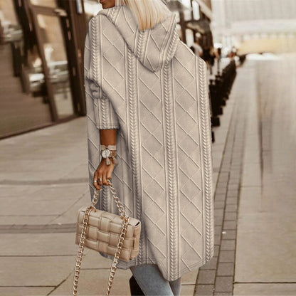 RIBBETE – Abrigo elegante con capucha para mujer