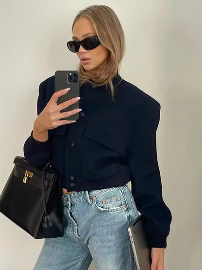 Cazadora bomber de entretiempo para mujer con estilo moderno – KRISTIN