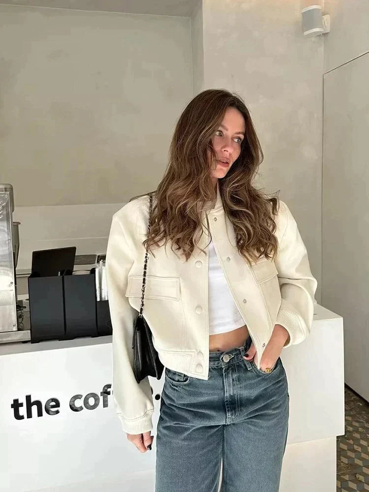 Cazadora bomber de entretiempo para mujer con estilo moderno – KRISTIN
