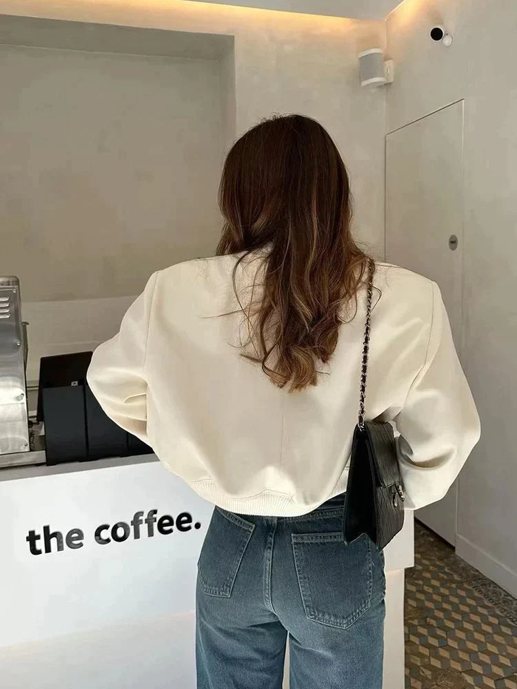 Cazadora bomber de entretiempo para mujer con estilo moderno – KRISTIN