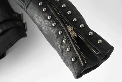 Chaqueta de polipiel para mujer con bordado floral – FLORELLA