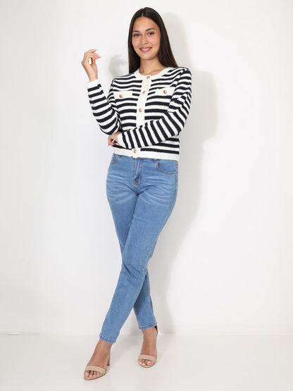 NOVELYN - Chaqueta de punto chic para mujeres