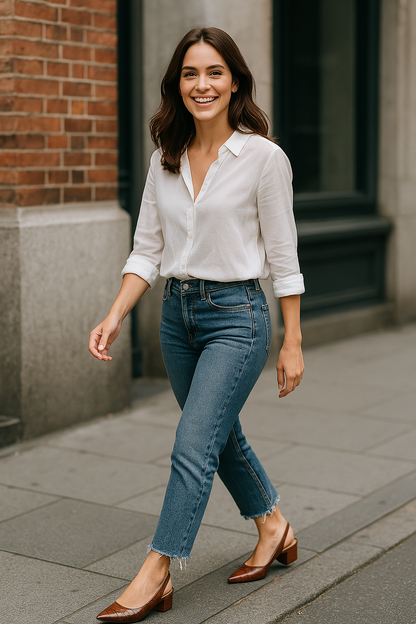 Zapatos de tacón elegantes y cómodos para mujer con diseño de punta afilada – AURELIE