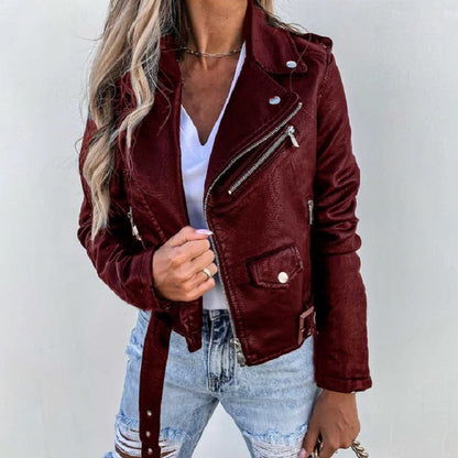 Chaqueta elegante de mujer con solapa clásica y corte versátil – LAURA