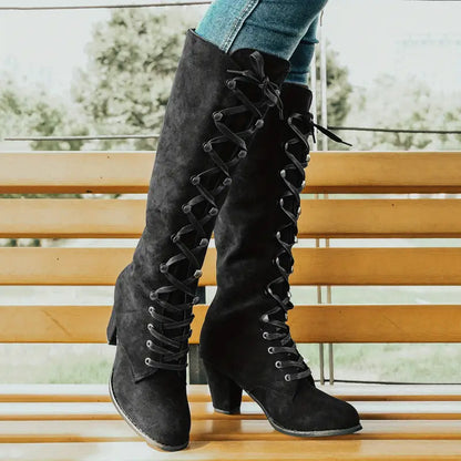 LEONA – Botas largas para mujer con tacón alto