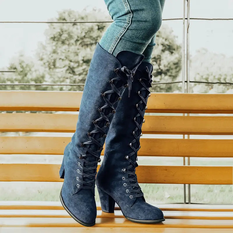 LEONA – Botas largas para mujer con tacón alto