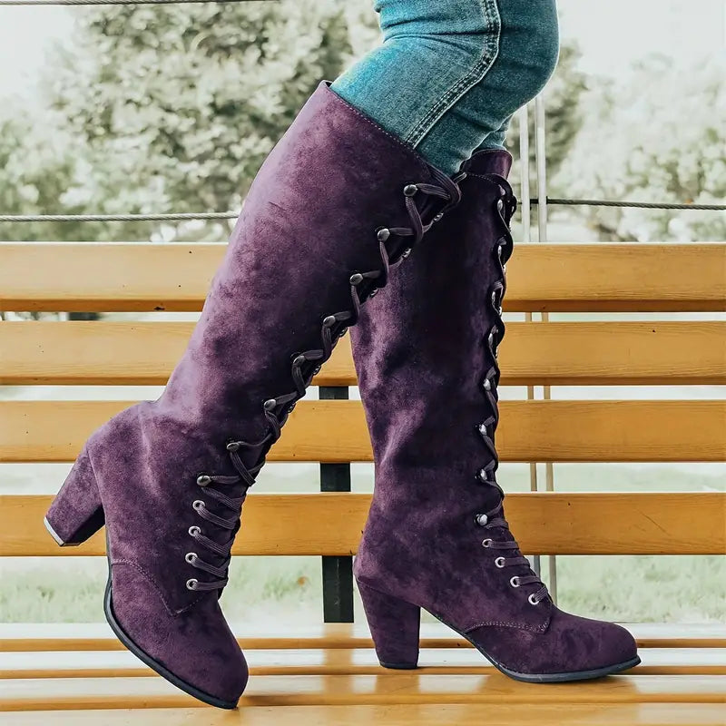 LEONA – Botas largas para mujer con tacón alto
