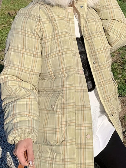 EMMA – Abrigo de invierno con cuadros para mujer