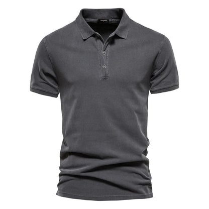 Polo elegante de hombre con corte entallado y cuello clásico – LEVANO