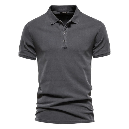 Polo elegante de hombre con corte entallado y cuello clásico – LEVANO