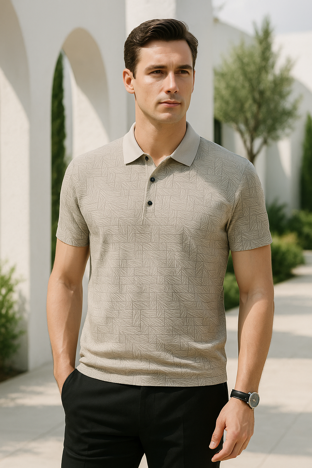 Polo casual para hombre con diseño limpio – Norvian