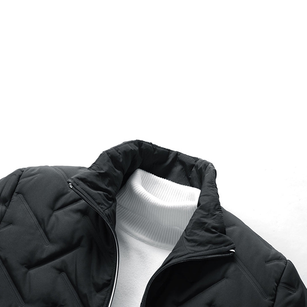 NIOBE - Chaqueta de invierno casual con cremallera para hombre