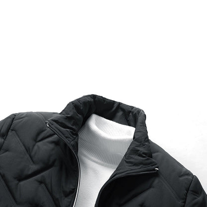 NIOBE - Chaqueta de invierno casual con cremallera para hombre