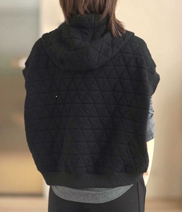 Clover - Chaleco acolchado con capucha para mujer