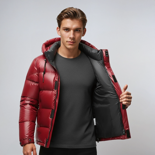 ORLANDO – Abrigo de invierno para hombre con forro cálido y capucha