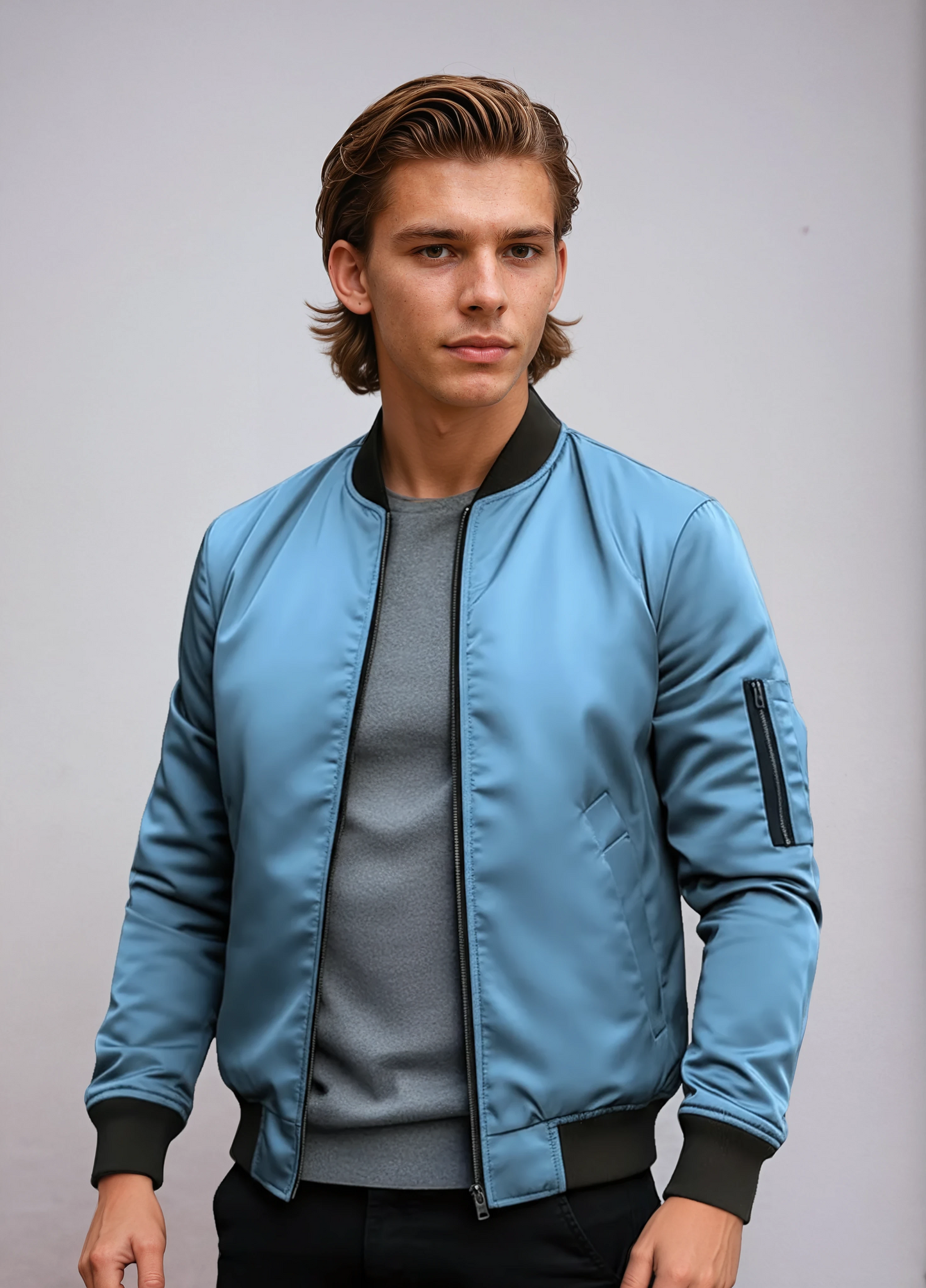 MILVAN – Cazadora bomber para hombre con cremallera y estilo urbano