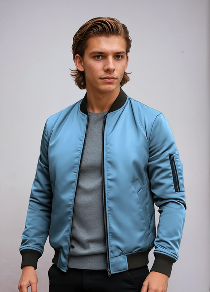 MILVAN – Cazadora bomber para hombre con cremallera y estilo urbano