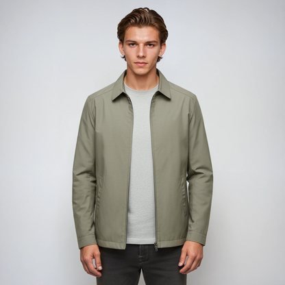 IANVAR – Chaqueta de entretiempo para hombre con cremallera y estilo casual
