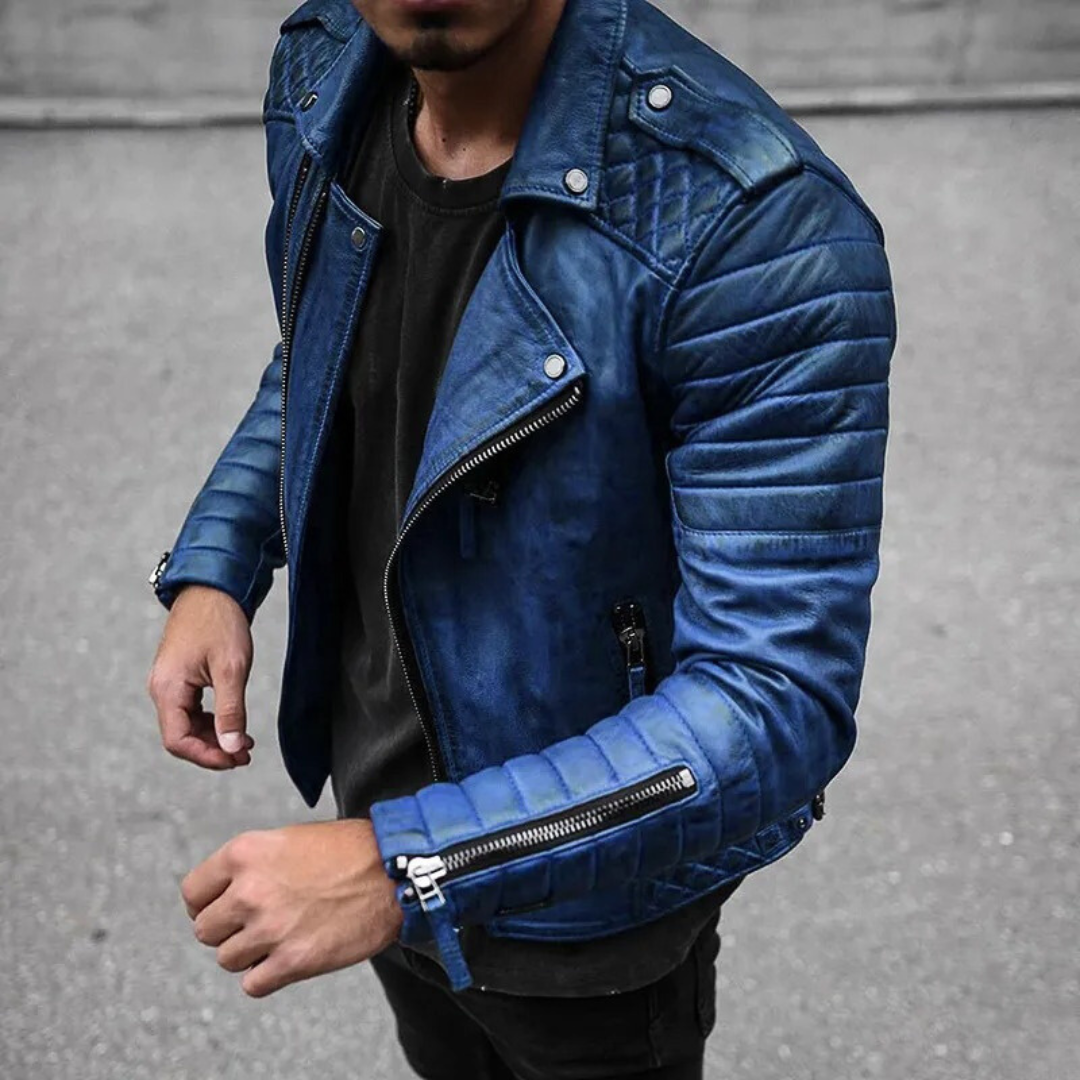 Chaqueta Biker de Hombre Elegante y Cómoda – MARKO
