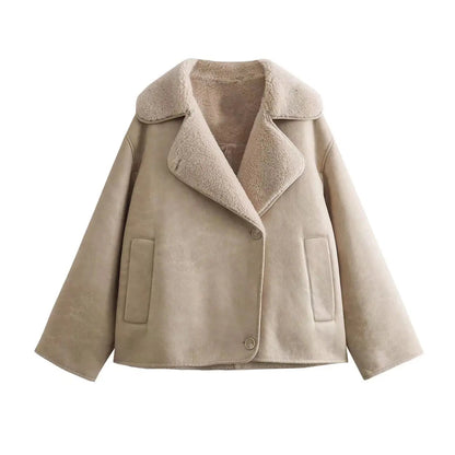 Chaqueta polar elegante de corte clásico para mujer – MARTINA