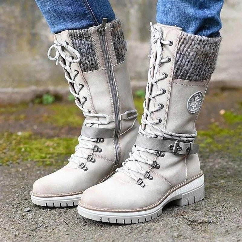 Botas de invierno cómodas para mujer con cremallera lateral – MELANIE