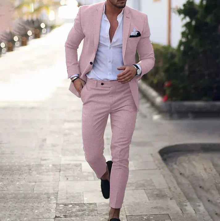 LinoUrban Mikael – Traje de blazer y pantalón versátil para hombre, estilo moderno y sofisticación