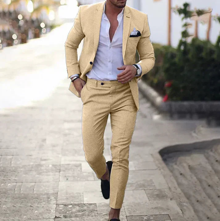 LinoUrban Mikael – Traje de blazer y pantalón versátil para hombre, estilo moderno y sofisticación
