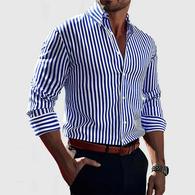 Camisa elegante de hombre con cuello clásico – NATHIER