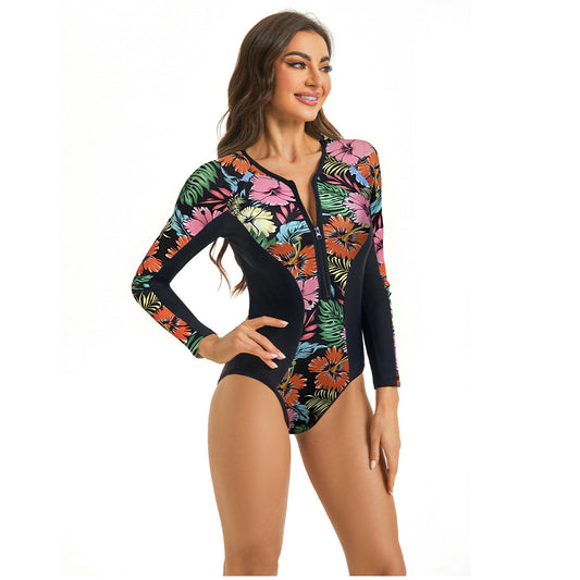 Bañador de manga larga con cremallera frontal – TRUDI