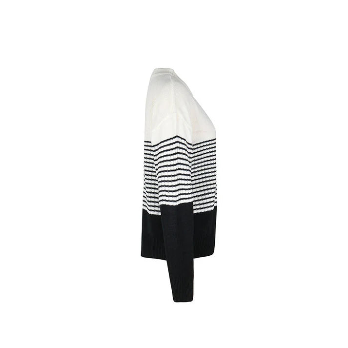 NICOLETTA – Suéter casual de rayas para mujer