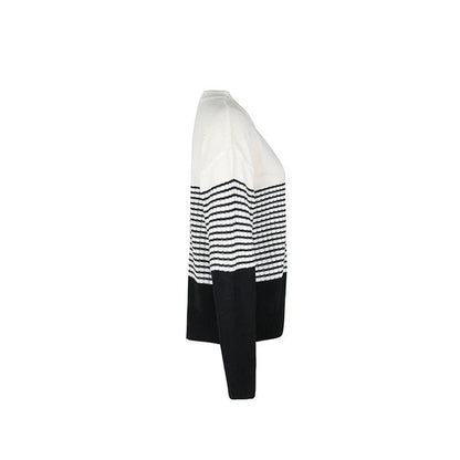 NICOLETTA – Suéter casual de rayas para mujer