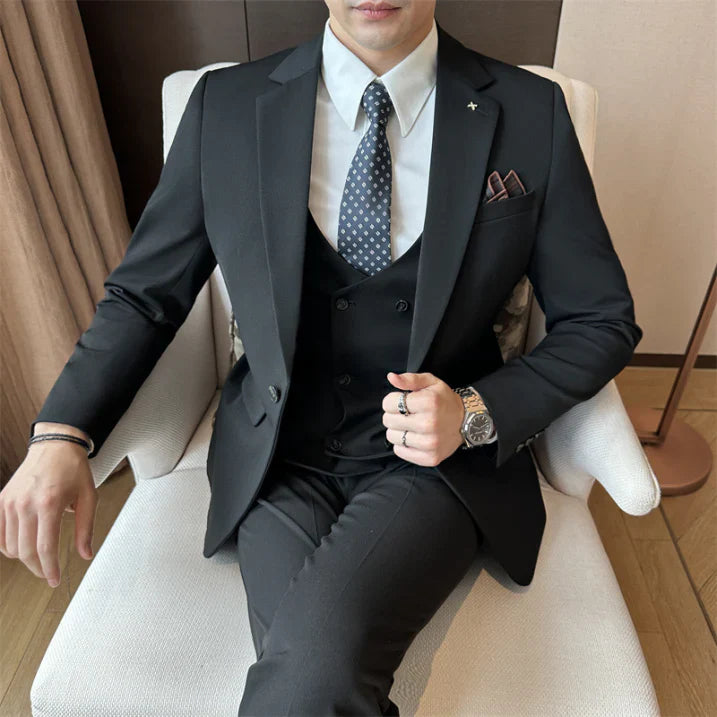 Traje clásico de hombre slim fit de tres piezas – ELIANDRO