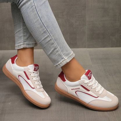 Zapatillas bajas de mujer con cordones y suela deportiva – ZINA