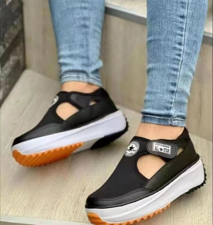 Zapatillas deportivas de mujer con plataforma y laterales abiertos – ELOISA