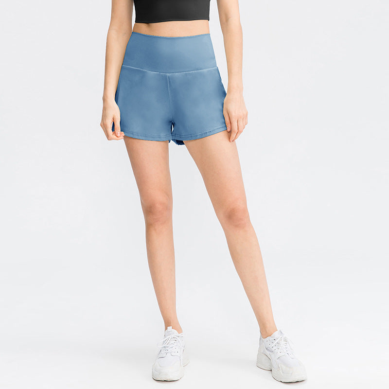 Short deportivo de mujer con cintura alta y bolsillos – DORA