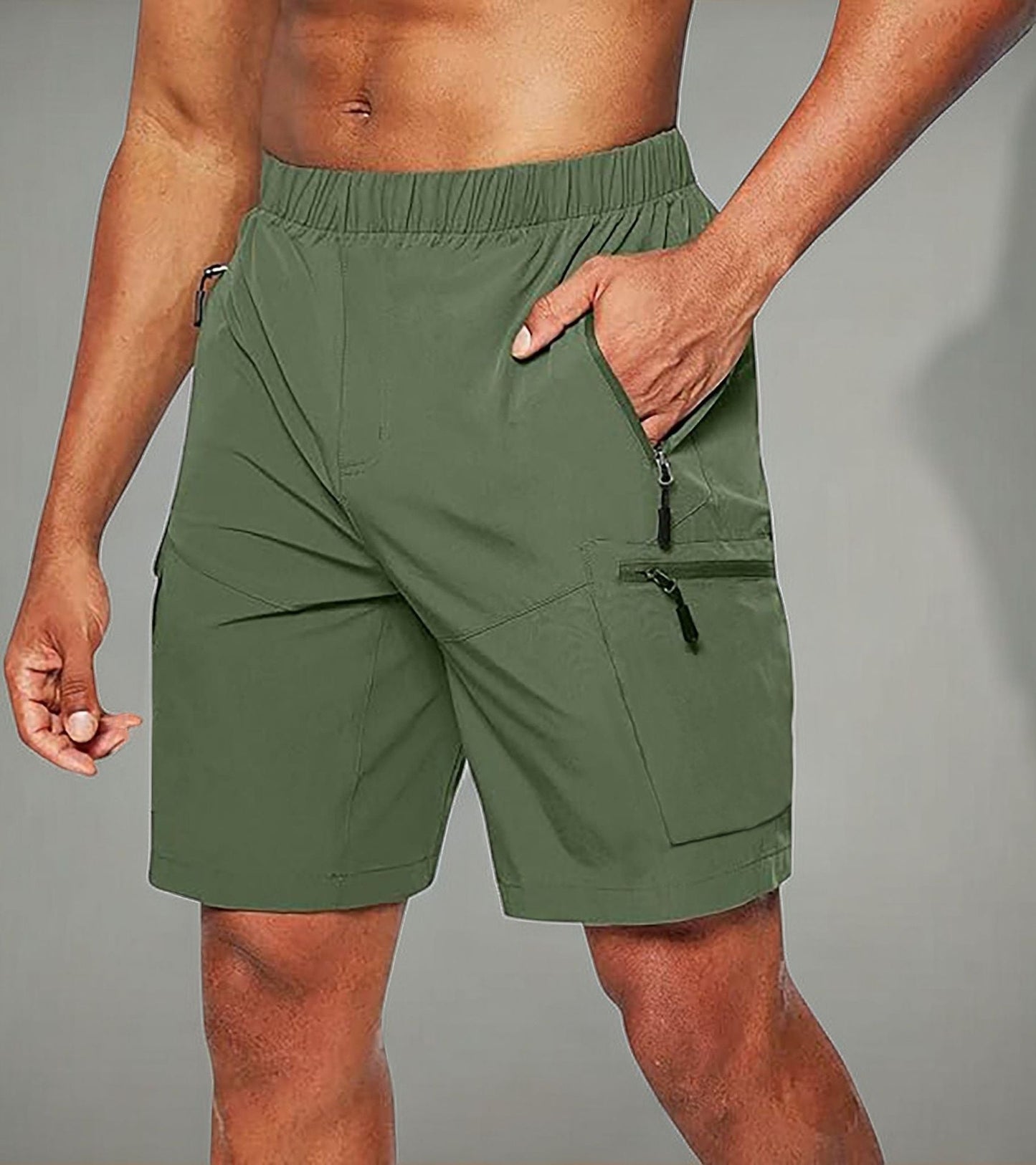Short deportivo de hombre con bolsillos con cremallera – SYLVAIN