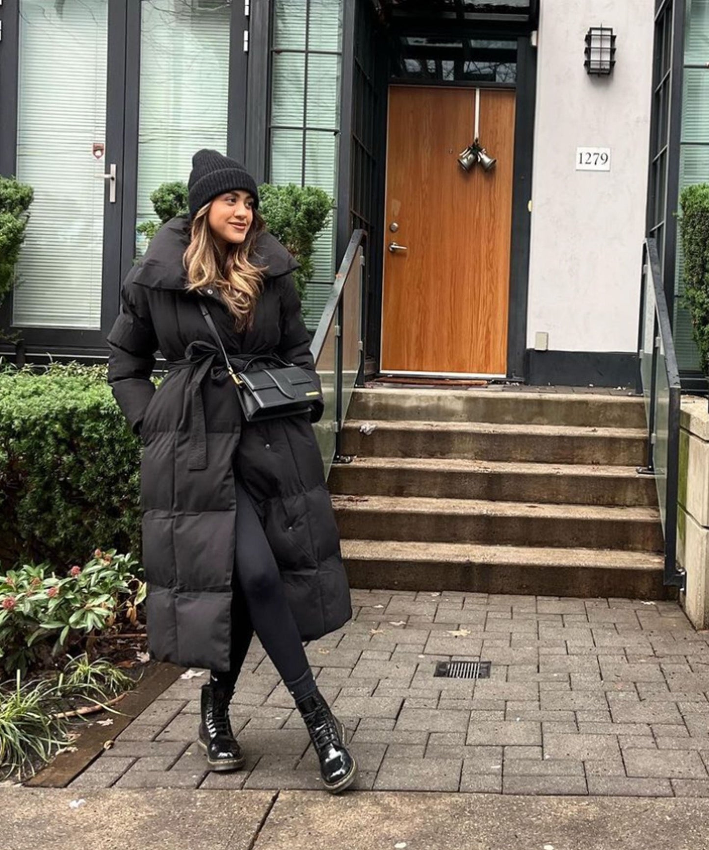 Abrigo acolchado largo de invierno para mujer – KYLENA