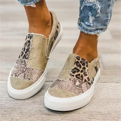 Zapatillas slip-on de mujer con diseño patchwork – FLORENCIA