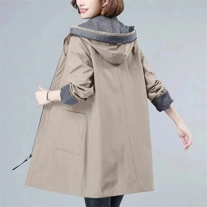 PAULA - Chaqueta larga de invierno y cortaviento casual para mujeres