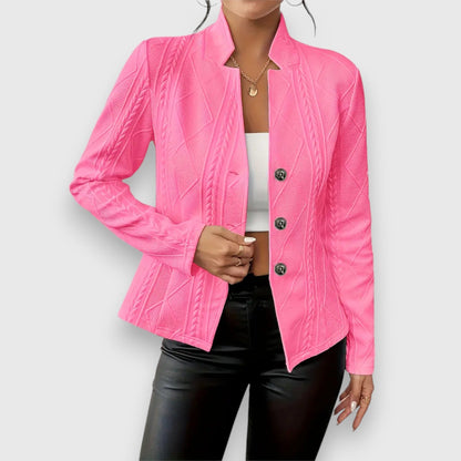 Blazer entallada con textura estructurada para mujer – VERA
