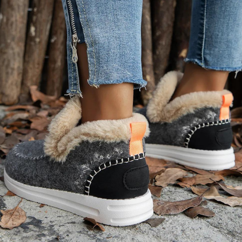 LUNA - Zapatos de invierno sin cordones para mujer