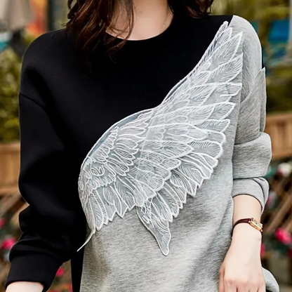 LIA - Sudadera manga larga para mujer