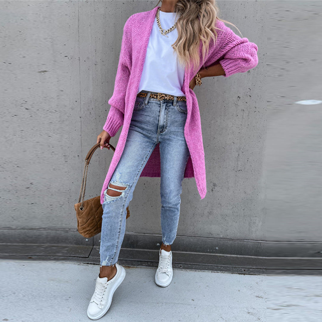 REVI – Cárdigan largo clásico para mujer