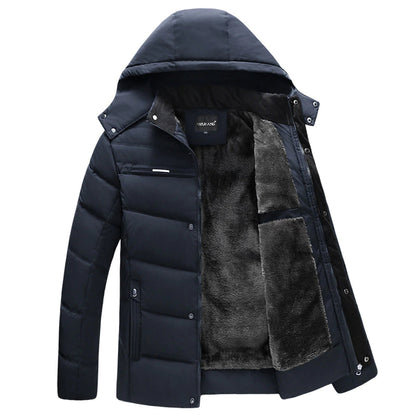 VALENTIN - Abrigo puffer acolchado con capucha para hombre