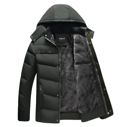 VALENTIN - Abrigo puffer acolchado con capucha para hombre
