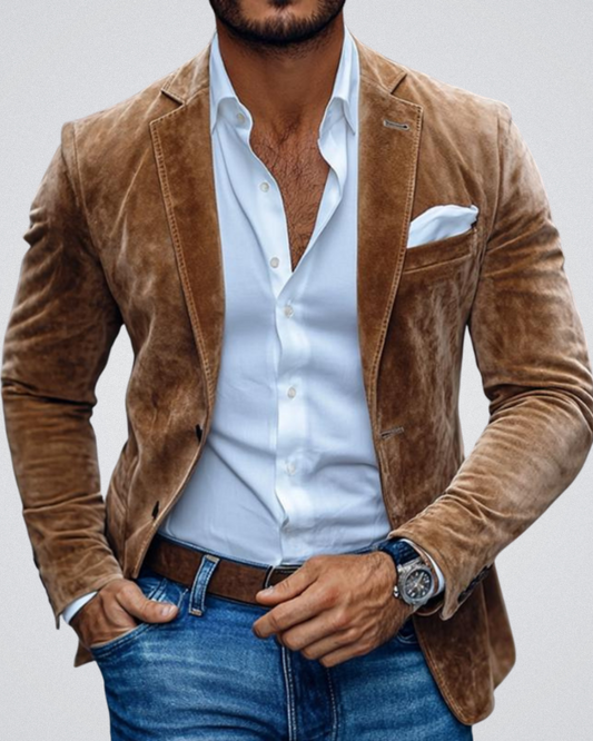 Blazer entallada para hombre con corte moderno – DARIUS